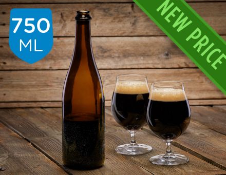 Celebration 750ml Glass Beer Bottle beauty shot