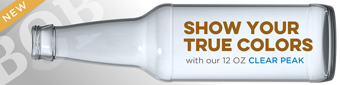 12oz clear beer bottles
